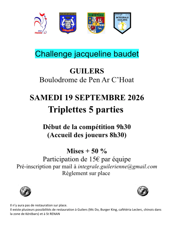 Challenge à Jacqueline !
