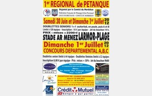 1er Régional de pétanque à LARMOR-PLAGE...