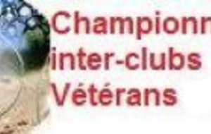 Championnat Vétérans Poules 1 / 2 - 4ème journée