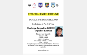 Challenge Jacqueline BAUDET