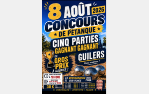 Concours à Guilers le 08 août 2026