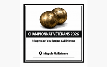 Récapitulatif du Championnat Vétérans 2026