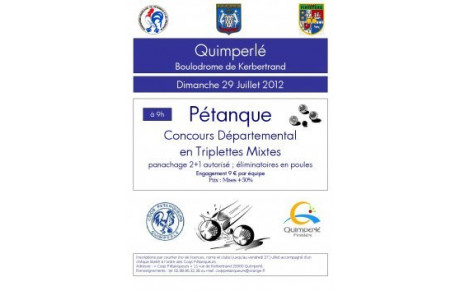 29 juillet 2012 - Triplettes Mixtes à Quimperlé...