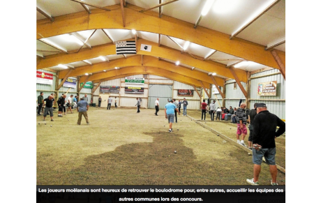 Le club de Moëlan retrouve le boulodrome et les concours...