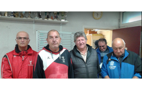 34 doublettes malgré la météo...