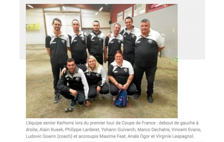 Kerhorre Pétanque. Du Haut niveau en vue...