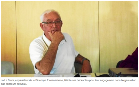 Les bénévoles,  rois de la pétanque...