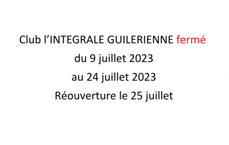 Des vacances en Juillet...