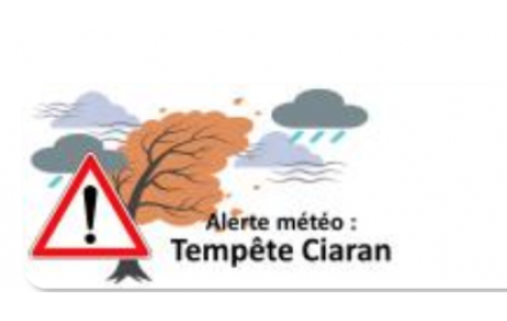 ALERTE METEO : TEMPÊTE CIARAN