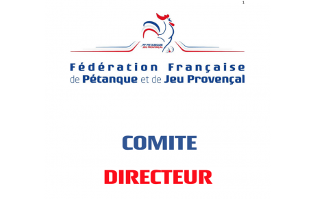 Réunion du Comité Directeur FFPJP des 03 et 04 novembre 2023