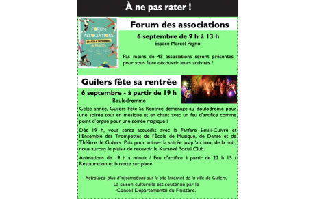 Guilers fête sa rentrée...