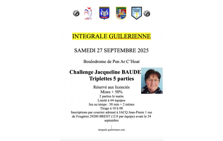 Challenge Jacqueline BAUDET