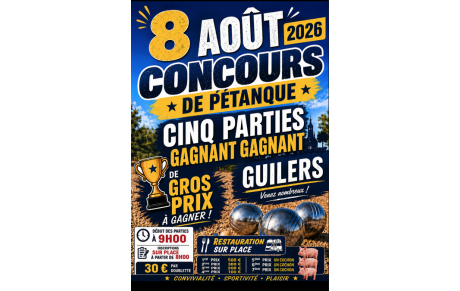 Concours à Guilers le 08 août 2026